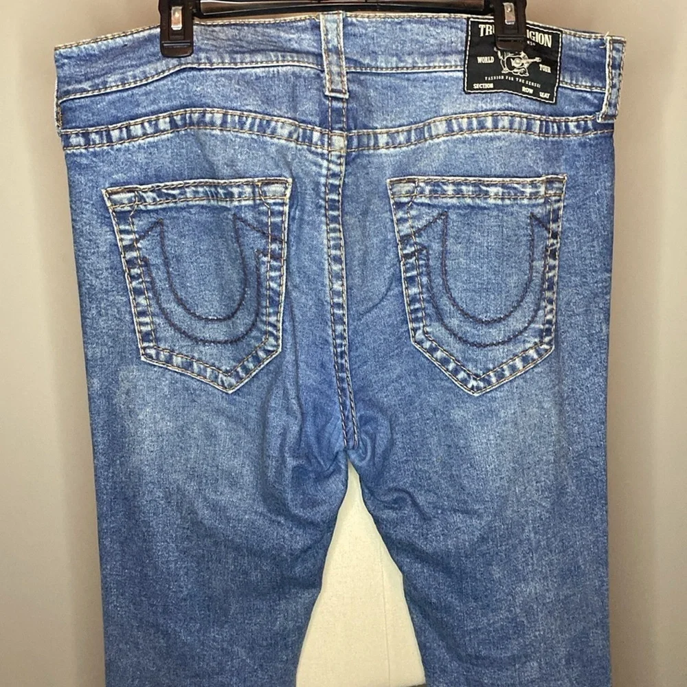 True Religion 'Rocco' Relaxed Skinny Denim Jeans in a Light Wash (36W x 34L)